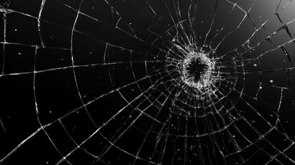 screen broken bug and grid black abstract background.
