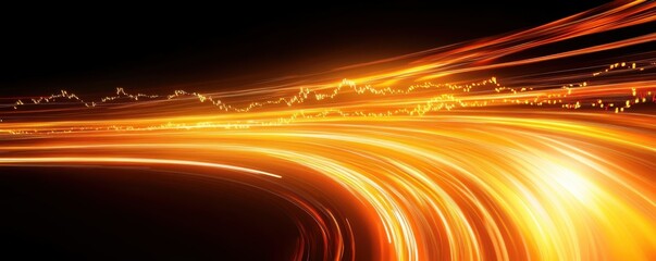 Wall Mural - abstract light trails: dynamic energy and motion