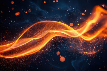 Wall Mural - a dynamic flame background capturing the essence of fire and heat.