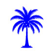 © Nga - blue coconut tree icon