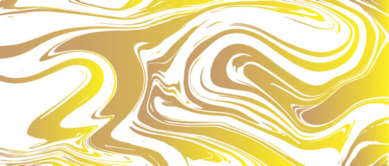 Poster - Vivid abstract marble texture with swirling neon yellow, rose red, and cyan on a bright white background. Fluid, organic  smooth, paint-like lines with mimic ink and acrylic flow.