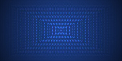Leinwandbilder - Abstract grid pixel pattern background. Vector illustration element with square, geometric mosaic, texture on dark blue color. Graphic design for digital datum, technology futuristic background