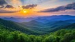 © bangsol - Majestic Sunset Over Blue Ridge Mountains
