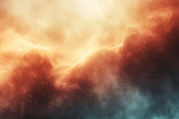 Wall Mural - Colorful celestial nebulae display vast cosmic landscapes.