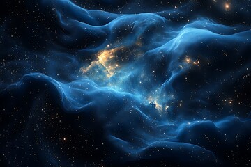 Wall Mural - Cosmic nebulae, swirling ethereal clouds of gas and dust.