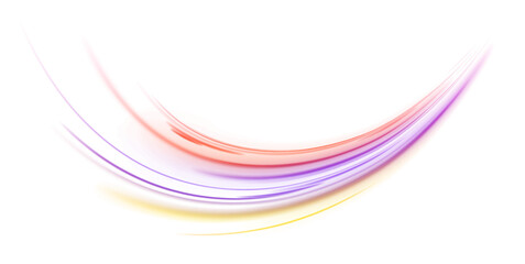 Wall Mural - abstract high-speed motion: colorful data stripes, expressway headlights, and city light trails with