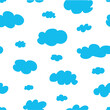 © Nasir55 - Cartoon Cloud Background – Cute White Clouds on Blue Sky