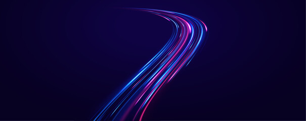 Wall Mural - speed connection vector background. vector swirl trail effect. abstract vector fire circles, sparkli