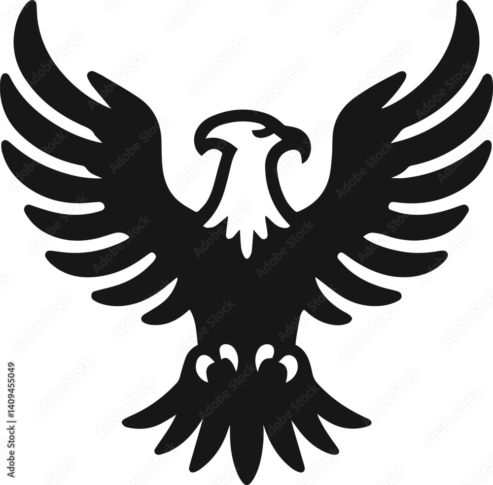 Simplistic Eagle Simple Minimalist Flying Eagle Vector Art, Elegant Eagle Illustration ...