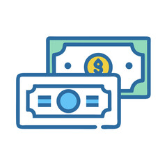 Poster - Cash and Credit Card Icon Representing Payment Methods and Financial Transactions