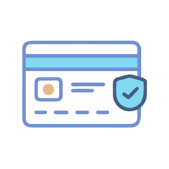 Poster - Credit Card with CVV Icon Representing Secure Payment and Financial Transaction