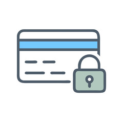 Poster - Credit Card with CVV Icon Representing Secure Payment and Financial Transaction
