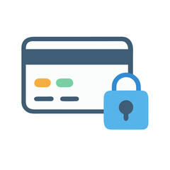 Poster - Credit Card with CVV Icon Representing Secure Payment and Financial Transaction