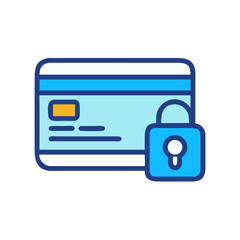 Poster - Credit Card with CVV Icon Representing Secure Payment and Financial Transaction