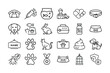 © trandoo - Pet Care Line Icons – Veterinary, Animals, Grooming, Supplies & Health Symbols