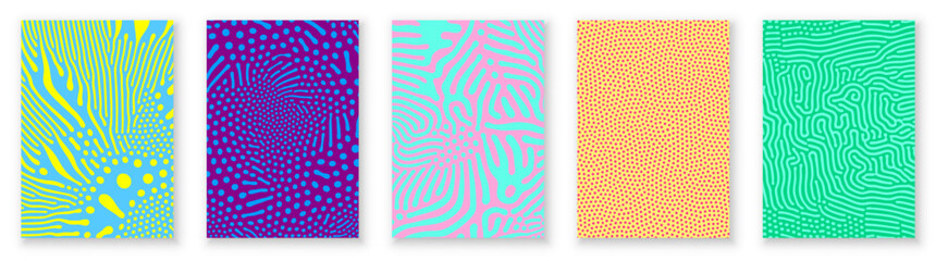 organic pattern abstract backgrounds with color splash flow lines. vector groovy psychedelic backgro