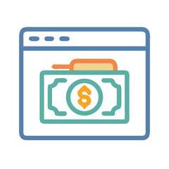 Poster - Payment Interface Icon Representing Monetized Transactions