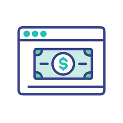 Poster - Payment Interface Icon Representing Monetized Transactions
