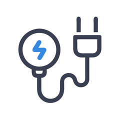 Poster - Power Plug Connection Icon Representing Electric Supply