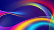 © Mohsin - Color Swirl Lines with Rainbow Gradient. Vector Wave Shapes for Celebration, Parties and Carnivals