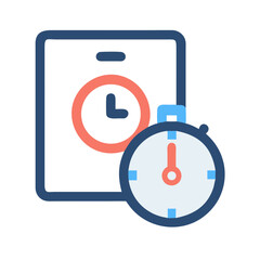 Aufkleber - Time Tracker with Shift Icon Representing Work Schedule
