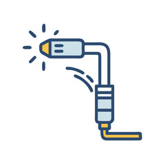 Poster - Welding Torch Icon Representing Metal Fabrication
