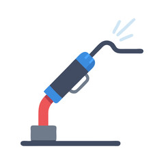 Poster - Welding Torch Icon Representing Metal Fabrication