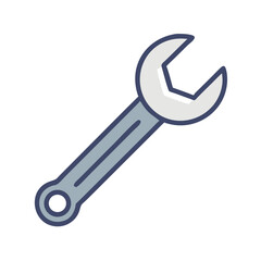 Poster - Wrench Tool Icon Representing Mechanical Labor