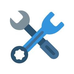 Poster - Wrench Tool Icon Representing Mechanical Labor