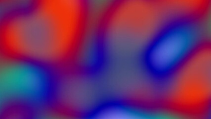 Fototapete - Liquid loop animation. Fluid colorful liquid gradients video. Modern abstract gradient shapes composition. Minimal footage cover design. Futuristic design. stock