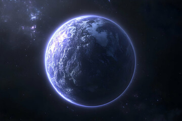 celestial view of earth from outer space.