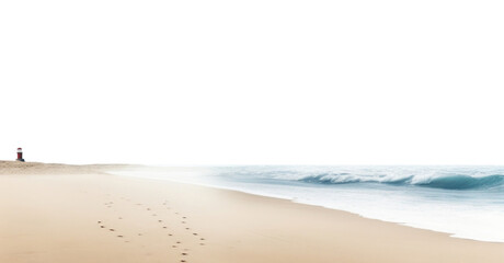 Wall Mural - png beach footprint outdoors horizon.