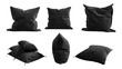 © Ifrah - Elegant Black Velvet Cushions for Modern Living Room Decor