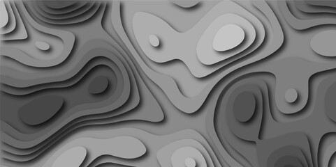Topographic canyon geometric map relief texture with curved layers and shadow .Abstract geometric topographic contour map background. Panorama view gradient multicolor wave curve .	
