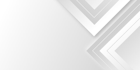 Fototapete - Abstract white and grey triangle overlay texture background. Modern elegant white gray banner background with creative design and shiny lines.Light gray triangle abstract subtle vector background..	
