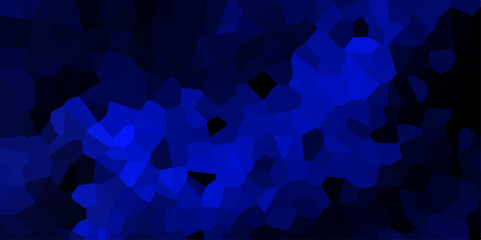 Leinwandbilder - Abstract Seamless blue color Quartz Crystal Pixel Diagram Background. Black vector low poly cover. Dark color Broken Stained-Glass Background with dark lines. Geometric Retro tiles pattern.	