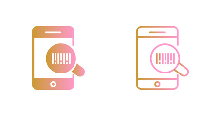 barcode inventory icon design