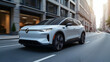 © Netaya - Assessing Modern Compact EVs: Innovative Design, Energy Efficiency & Agile Performance for Dynamic Urban Commuting - Photo Stock Concept with Left Space