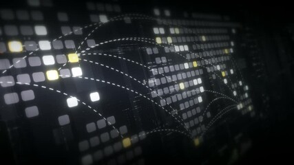 Leinwandbilder - Dynamic data visuals for business info graphics, animated charts, and data-driven insights for a business meeting mock-up. Explore the world of trading, stock exchanges, and crypto