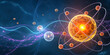 © leon - Abstract Atomic Model with Particles and Energy Waves