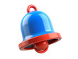 © MIkrom - 3D Blue and Red Decorative Bell, 3D Illustration, 3D Rendering, 3D Icon