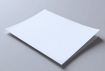 Wall Mural - A4 brouA4 brouchure mock up. A3 half-fold blank template design. Flyer with copy space. Realistic 3d vector illustration.chure mock up