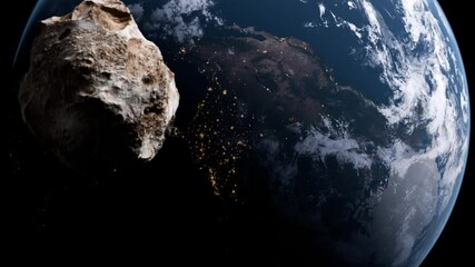 Wall Mural - asteroids in space. elements of this image furnished by nasa, 3d illustration