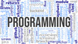 © gedas - Modern word cloud focused on 'Programming,' filled with essential coding terms and software development concepts. Great for tech, education, web dev, and IT-themed visuals