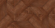 © Sambsadashiv - A bold geometric wooden parquet design featuring rich brown diagonal and vertical lines.