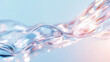 © izzyU - Transparent Water Flow Abstract in Pastel Tones