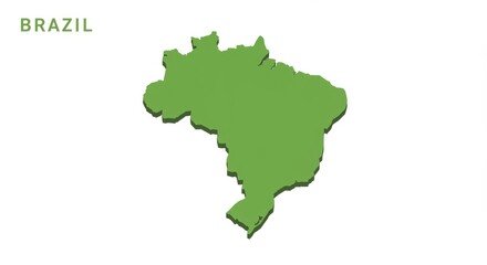  Isometric Map Of A Country In Green