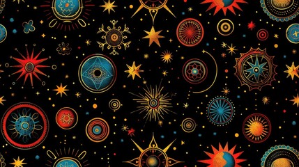 Wall Mural - a magic pattern that would be intriguing to a wizard 