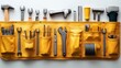 © kenzie - Yellow tool belt, various tools