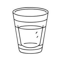 Wall Mural - shot glass icon, shot glass vector illustration-simple illustration of shot glass, perfect for shot 